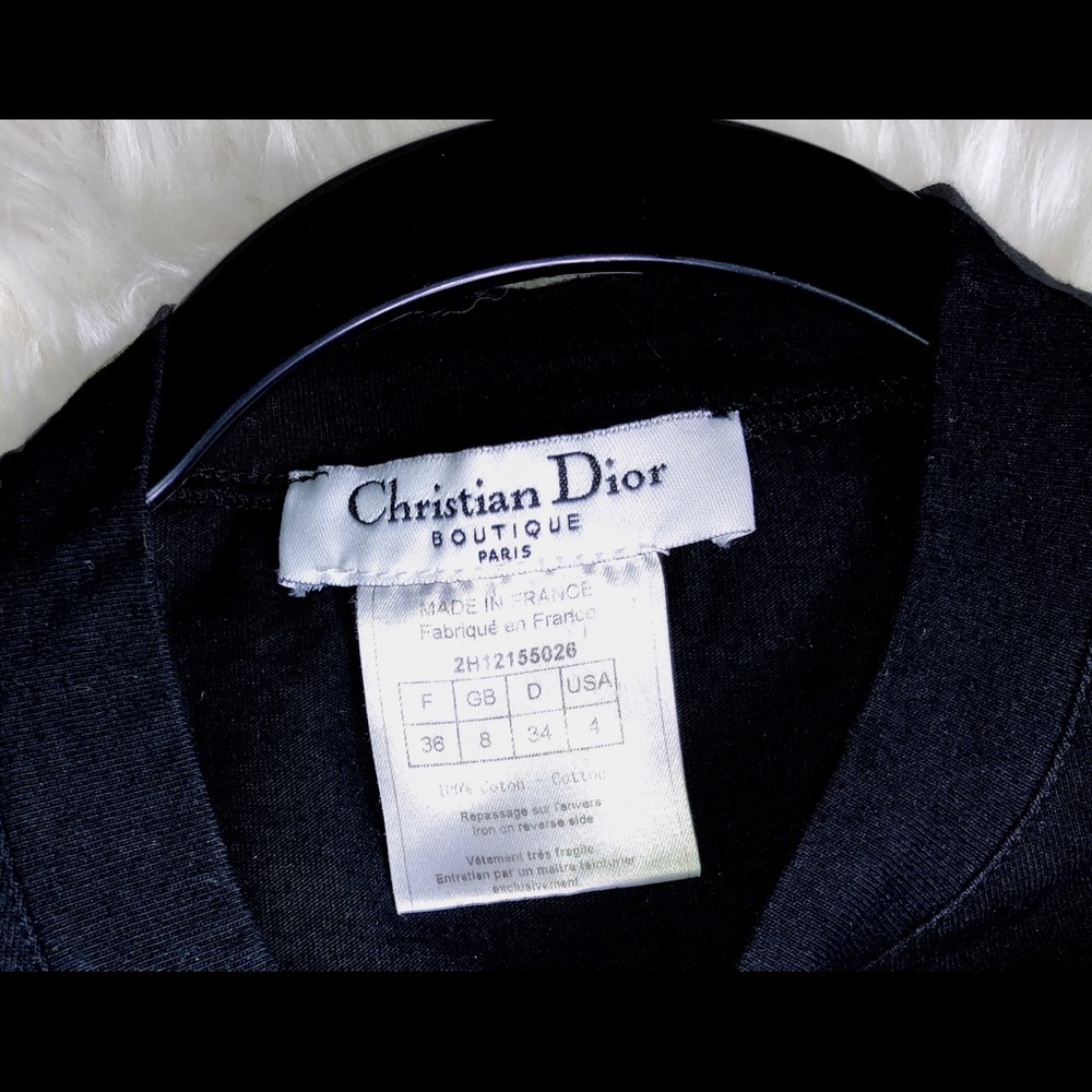 Vintage Christian Dior Black and Red J’adore Dior Shirt - Picture 8 of 14